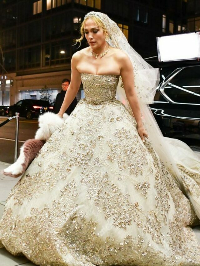 Jennifer Lopez’s custom Ralph Lauren gowns for her Georgia wedding to Ben Affleck