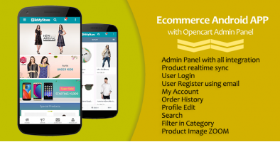 Ecommerce Android APP with Opencart Admin Panel